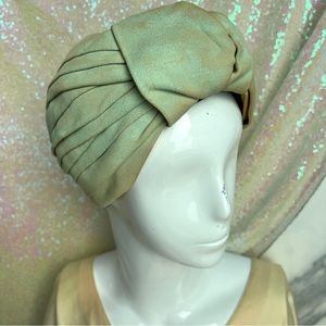 40s Pale Sage Green Old Hollywood Costume Hat